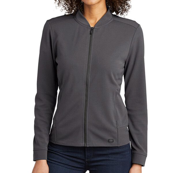 No Minimum Custom Logo OGIO Ladies Hinge Full Zip LOG820 Front
