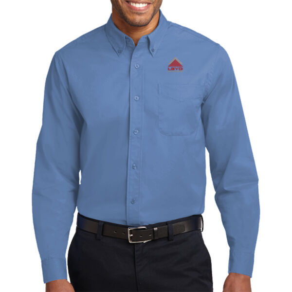 LBYD Embroidered  - Extended Size Long Sleeve Easy Care Shirt Thumbnail