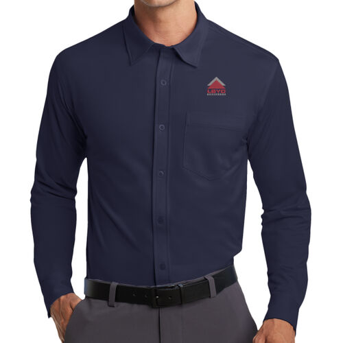 LBYD Embroidered  - Dimension Knit Dress Shirt Thumbnail