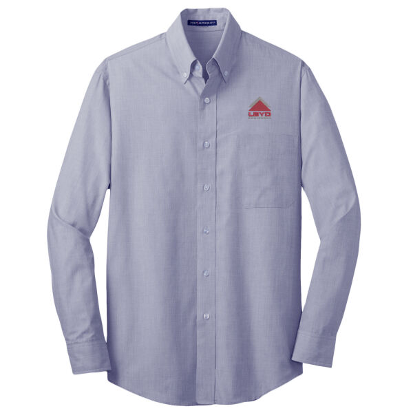 LBYD Embroidered  - Crosshatch Easy Care Shirt Thumbnail