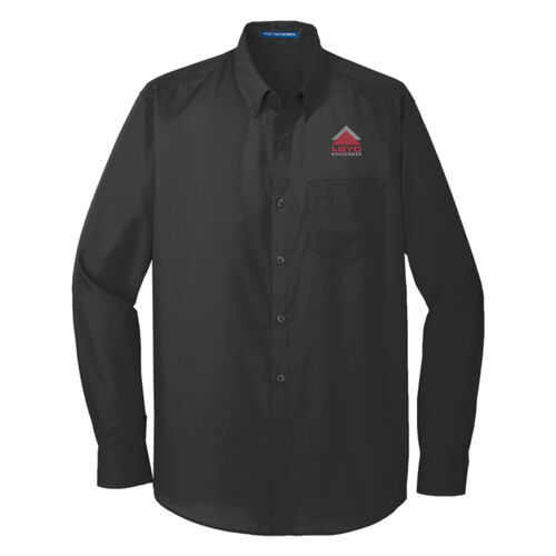 LBYD Embroidered  - Long Sleeve Carefree Poplin Shirt Thumbnail