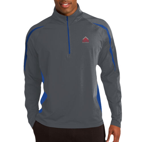 LBYD Embroidered  - Sport Wick ® Stretch 1/2 Zip Colorblock Pullover Thumbnail