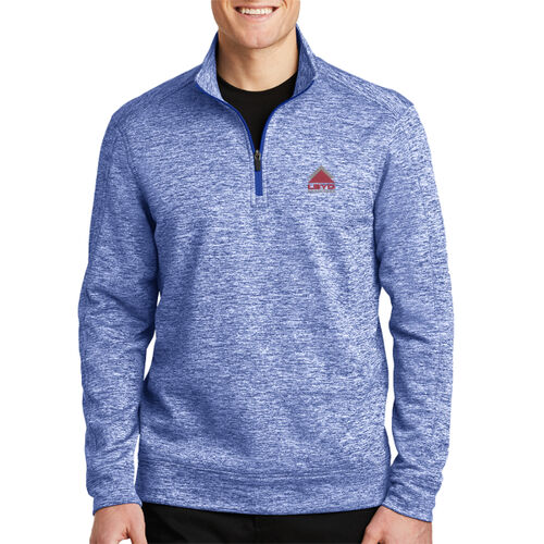 LBYD Embroidered  - PosiCharge &#174; Electric Heather Fleece 1/4 Zip Pullover Thumbnail