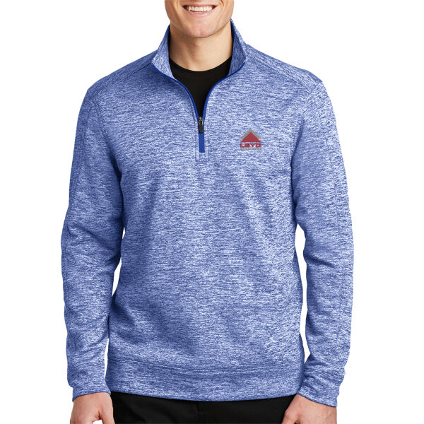 LBYD Embroidered  - PosiCharge &#174; Electric Heather Fleece 1/4 Zip Pullover Thumbnail