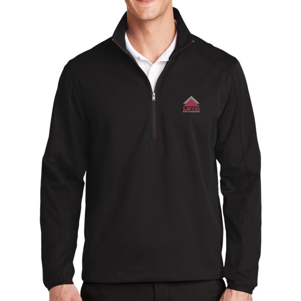 LBYD Embroidered  - Active 1/2 Zip Soft Shell Jacket Thumbnail