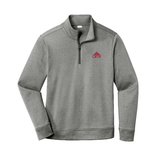 LBYD Embroidered  - PosiCharge &#174; Sport Wick &#174; Heather Fleece 1/4 Zip Pullover Thumbnail