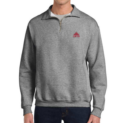 LBYD Embroidered  - Super Sweats ® NuBlend ® 1/4 Zip Sweatshirt with Cadet Collar Thumbnail