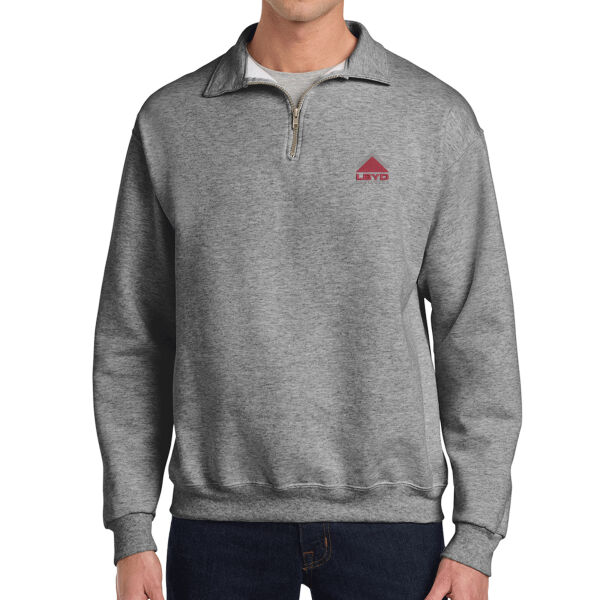 LBYD Embroidered  - Super Sweats ® NuBlend ® 1/4 Zip Sweatshirt with Cadet Collar Thumbnail