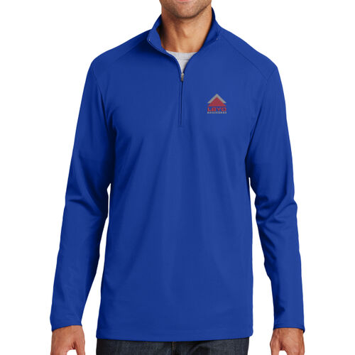 LBYD Embroidered  - Pinpoint Mesh 1/2 Zip Thumbnail