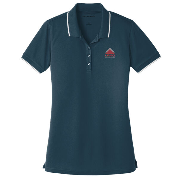 LBYD Embroidered  - Ladies Dry Zone ® UV Micro Mesh Tipped Polo Thumbnail