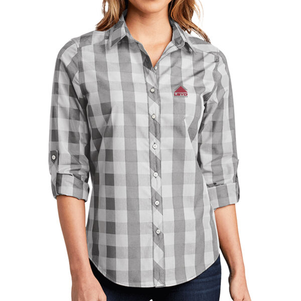 LBYD Embroidered  - ® Ladies Everyday Plaid Shirt Thumbnail