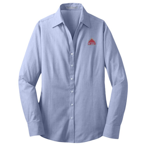 LBYD Embroidered  - Ladies Crosshatch Easy Care Shirt Thumbnail