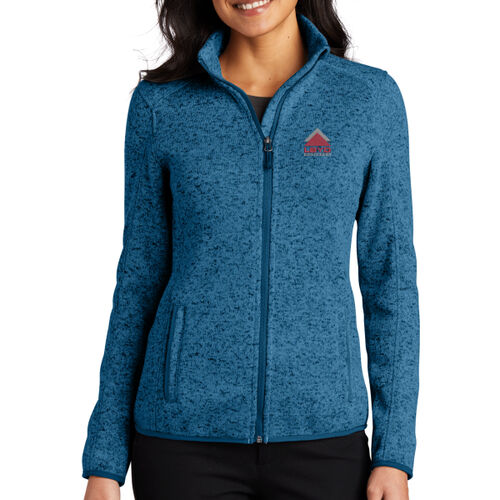 LBYD Embroidered  - Ladies Sweater Fleece Jacket Thumbnail