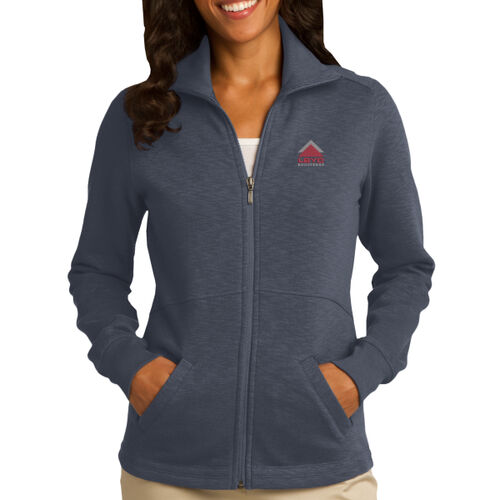 LBYD Embroidered  - Ladies Slub Fleece Full Zip Jacket Thumbnail