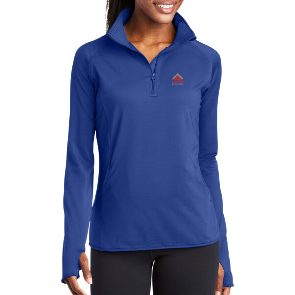 LBYD Embroidered  - Ladies Sport Wick ® Stretch 1/2 Zip Pullover Thumbnail