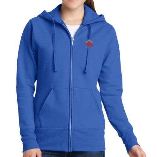 LBYD Embroidered  - Ladies Core Fleece Full Zip Hooded Sweatshirt Thumbnail