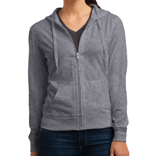 LBYD Embroidered  - Women's Fitted Jersey Full Zip Hoodie Thumbnail