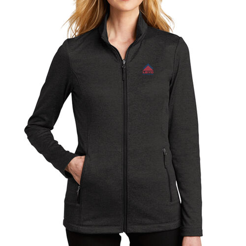 LBYD Embroidered  - ® Ladies Collective Striated Fleece Jacket Thumbnail