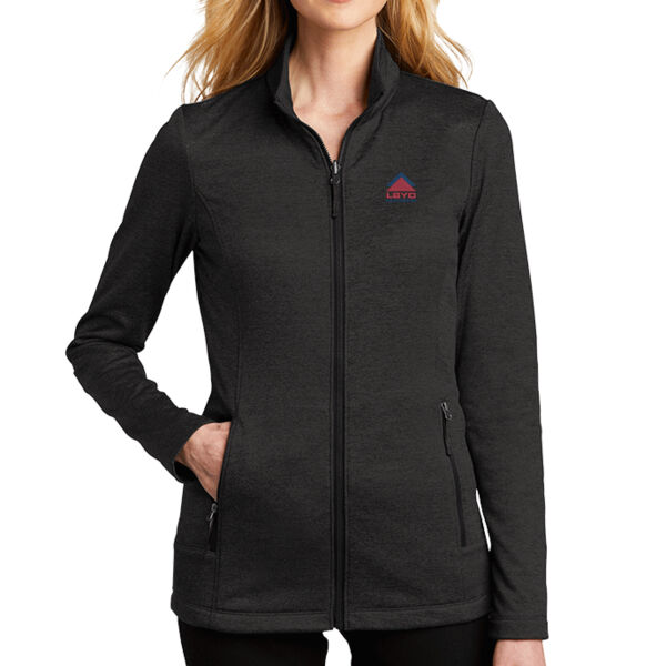 LBYD Embroidered  - ® Ladies Collective Striated Fleece Jacket Thumbnail