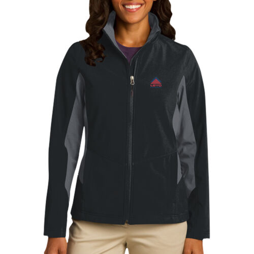 LBYD Embroidered  - Ladies Core Colorblock Soft Shell Jacket Thumbnail