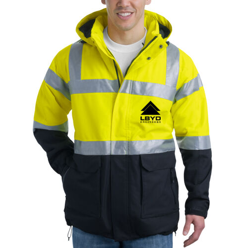 LBYD Printed  - Ansi 107 Class 3 Safety Heavyweight Parka Thumbnail