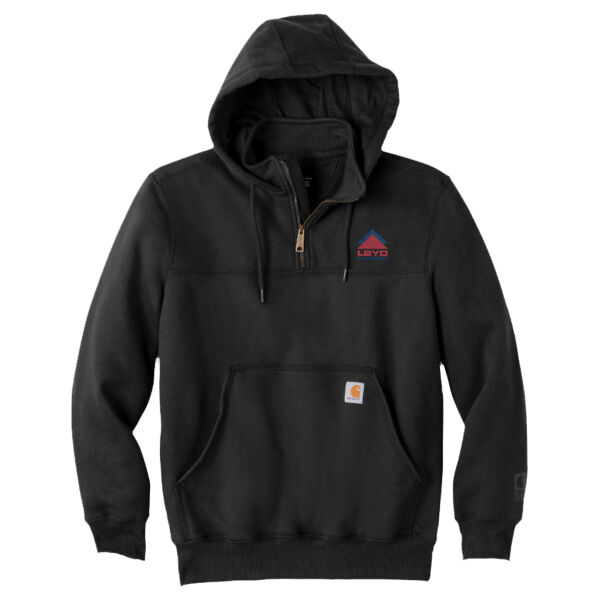 LBYD Embroidered  - &#174; Rain Defender &#174; Paxton Heavyweight Hooded Zip Mock Sweatshirt Thumbnail
