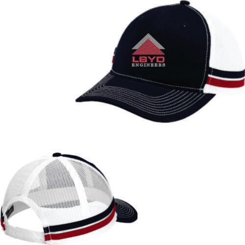 LBYD Embroidered  - Two Stripe Snapback Trucker Cap Thumbnail