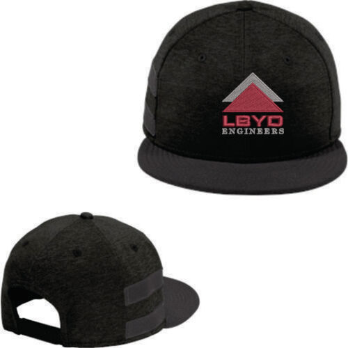 LBYD Embroidered  - Shadow Heather Striped Flat Bill Snapback Cap Thumbnail