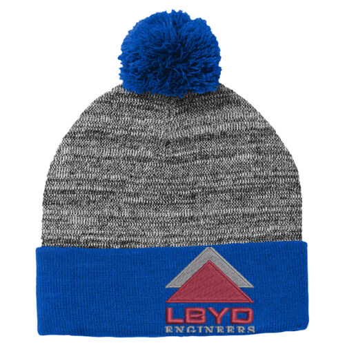 LBYD Embroidered  - ® Heather Pom Pom Beanie Thumbnail