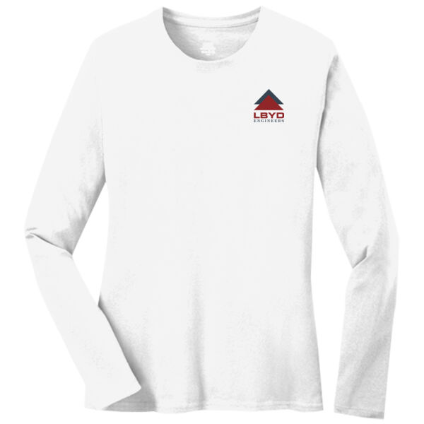 LBYD BR Logo - Ladies Long Sleeve Core Cotton Tee Thumbnail