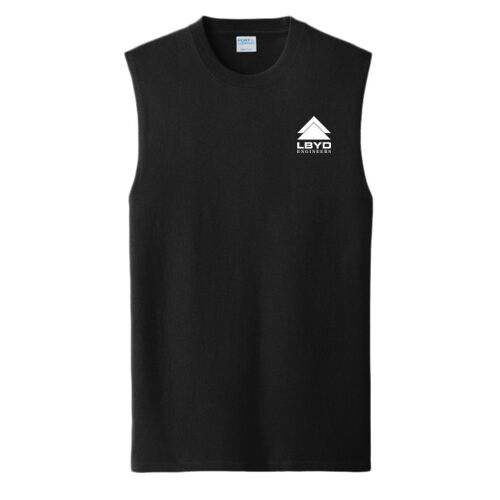 LBYD White Printed   - &#174; Core Cotton Sleeveless Tee Thumbnail