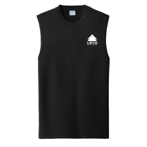 LBYD White Printed   - &#174; Core Cotton Sleeveless Tee Thumbnail