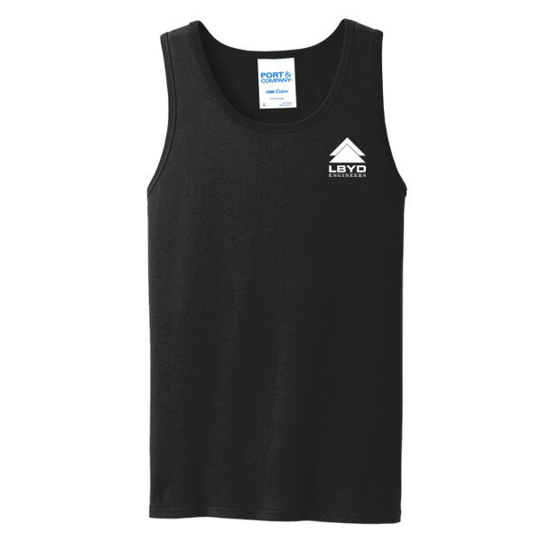 LBYD White Printed   - Core Cotton Tank Top Thumbnail