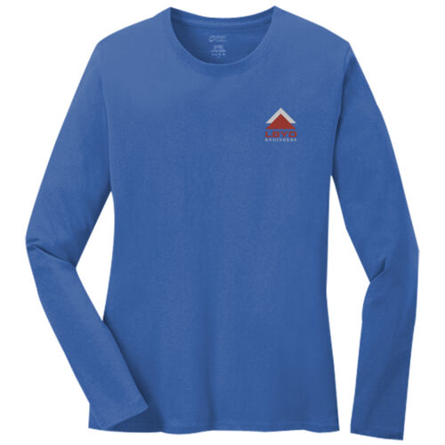 LBYD GR Logo - Ladies Long Sleeve Core Cotton Tee Thumbnail
