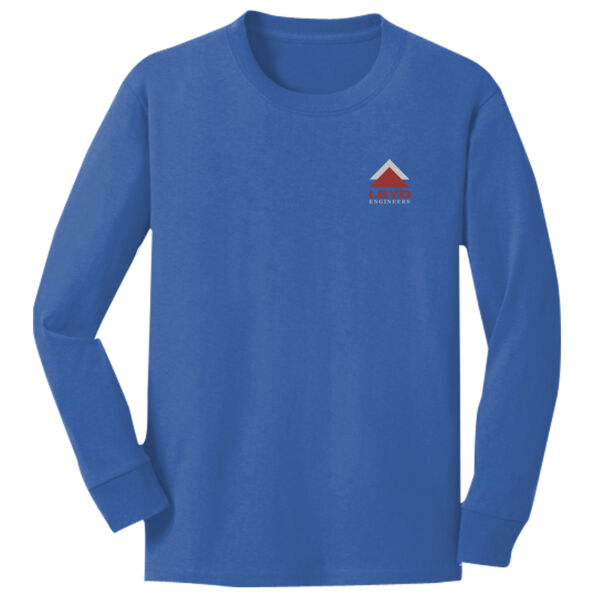 LBYD GR Logo - Youth Long Sleeve Core Cotton Tee Thumbnail