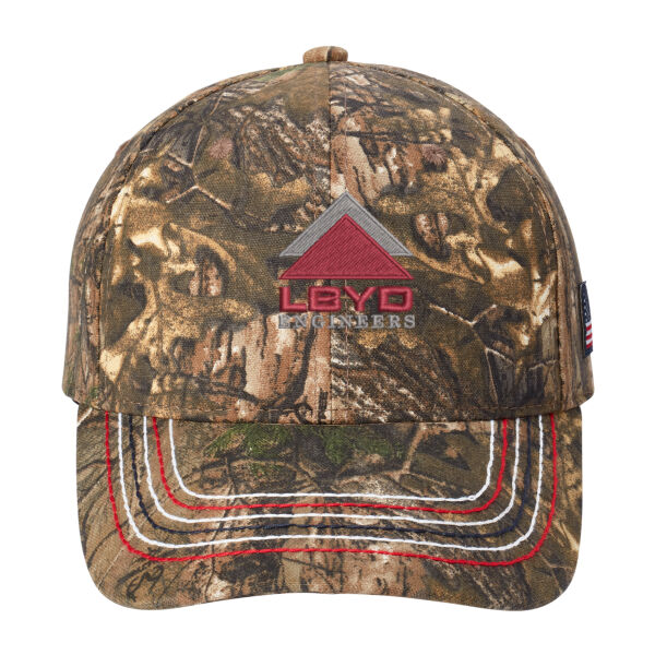 LBYD Embroidered  - Americana Contrast Stitch Camouflage Cap Thumbnail